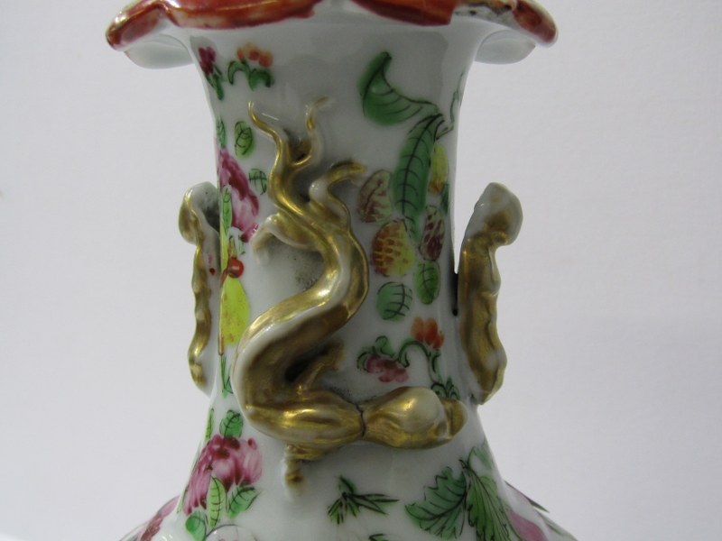 ORIENTAL CERAMICS, Canton 9" club vase (rim chip) - Image 8 of 10