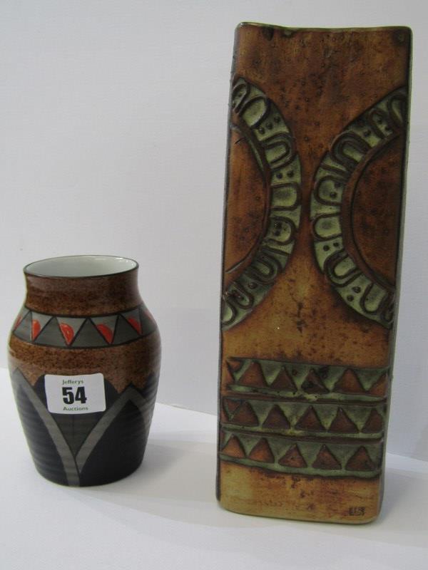 ART DECO, John Butler "Egypt" pattern 5" vase, pattern no 6998 with Wilkinson Royal Staffordshire