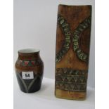 ART DECO, John Butler "Egypt" pattern 5" vase, pattern no 6998 with Wilkinson Royal Staffordshire