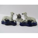 COPENHAGEN MOUSE; also pair of Rockingham style Dalmation dog figures