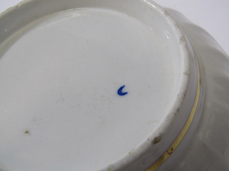ENGLISH PORCELAIN, 18th Century Worcester spiral fluted waste bowl, a similar floral decorated - Image 12 of 16
