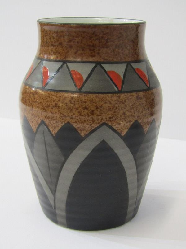 ART DECO, John Butler "Egypt" pattern 5" vase, pattern no 6998 with Wilkinson Royal Staffordshire - Image 4 of 6