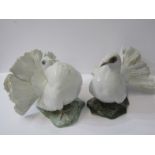 ROSENTHAL, two dove figures model no's. 1500 & 1589