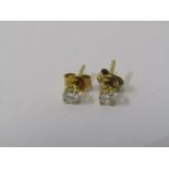 PAIR OF 18CT YELLOW GOLD STUD EARRINGS