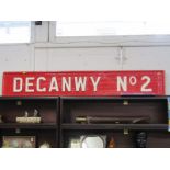 RAILWAY SIGN, Deganwy No2 signal box sign, together with historical survey of Chester to Hollyhead