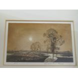 ROWLAND HILDER, 2 pencil signed artist proof colour etchings, "February Morning" and "Oasts and