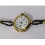 LADIES WRIST WATCH, by P Moser, in 14ct yellow gold case