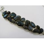 SILVER LABRADORITE MULTI STONE BRACELET