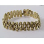 METAL FANCY LINK BRACELET, weighing 19.8 grms, (tests as gold)