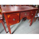 GEORGIAN SIDEBOARD, Georgian mahogany veneered sideboard