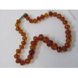 FACETED UNTESTED AMBER BEADS