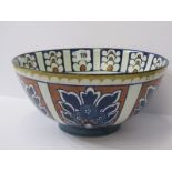 BURSLEY WARE, "Bagdad" pattern, 11" fruit bowl by Fredrick Rhead