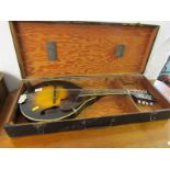 MUSICAL INSTRUMENT, flatbacked mandolin "Harmony Monterey", in fitted case