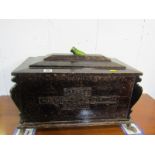 MARITIME, commemorative casket, regarding the Launch of an admiralty motor launch, "ML525" by M.M.