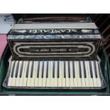PIANO ACCORDIAN, Scandalli Vibrante Four Accordian in carrying case