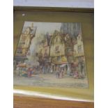 HENRY SCHAFER, signed watercolour and inscribed "Evreux, Normandy", 18" x 14"
