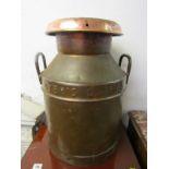 AGRICULTURAL ANTIQUES, copper milk churn "Dyers Dairy, Gosport" 20" height