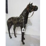 EQUESTRIAN, leather model of Riding Horse, 13.5" height