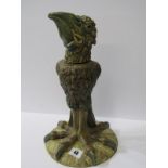 COBRIDGE STONEWARE, Grotesque Bird figure with detachable head in the style of Martin Brothers,