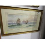 A. TURNER, signed watercolour "A Fresh Breeze", 7.5" x 16"