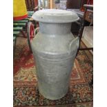 AGRICULTURAL ANTIQUES, 29" aluminum milk churn, by Swiftcan