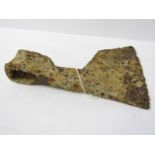 AMERICAN CIVIL WAR, excavated metal axe head, 8" width