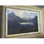 H.W. KINDERSLEY, initialled and signed dated 1903 oil on canvas "View of Loch Coruisk", 15" x 23"