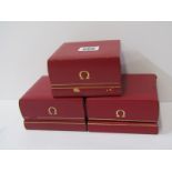 3 OMEGA WATCH BOXES
