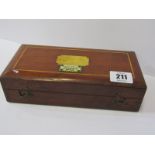 HYDROMETER, Loftus original wooden cased hydrometer set, 8" width