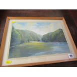 CLARENCE WOODBURN, signed watercolour "Rising Tide, Lerryn", 9.5" x 14"