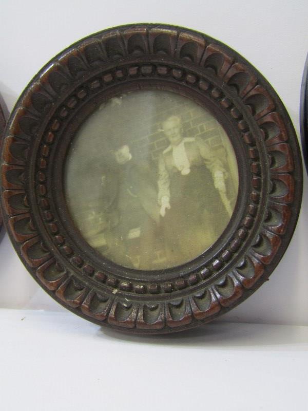 MINIATURE PORTRAIT, oval cased portrait of "Young Lady in white lace blouse", also 1 other - Image 4 of 4
