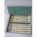 TIFFANY & CO, 2 boxed sets of Tiffany & Co plated cocktail stirrers, boxes marked Tiffany & Co New