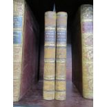 CAPTAIN COOKE, "Memoirs of the Late War", 1831 in 2 volumes, half leather binding and marbled boards