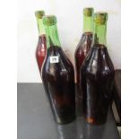 ADVERTISING, 4 large shop display wine bottles, 19.5" height