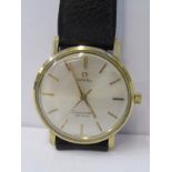 9ct YELLOW GOLD OMEGA SEAMASTER DE VILLE WRIST WATCH, circa 1960s, lovely working condition Omega