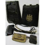 MILITARY, Second Battle of Piave River, Royal Field Artillery military pouches, 13.5" height