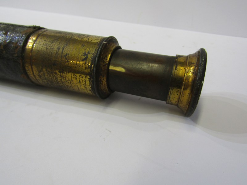 TELESCOPE, single draw laquered brass telescope by Negretti and Zambra, model no 1875, 25" overall - Image 3 of 6