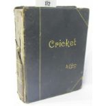 CRICKET, limited edition W.G. Grace "Cricket", 1891, signed by Author, original binding, damage to