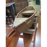 NURSERY, a child's boat shaped rocking chair "Dolphin", 38" length