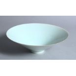 A GOOD CHINESE PALE CELADON SCRAFFITO PORCELAIN BOWL, the interior decorated with incised