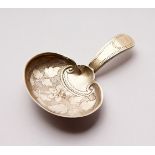 A GEORGE III CADDY SPOON. London 1813. Maker: Joseph Taylor.