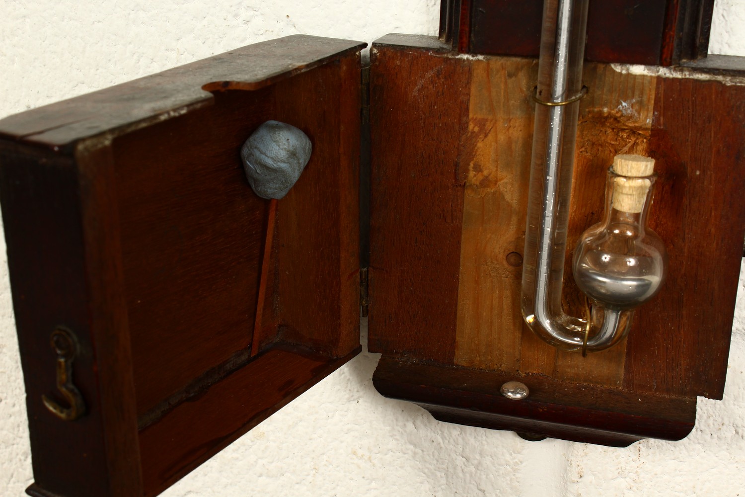 A 19TH CENTURY MAHOGANY STICK BAROMETER, by John Corti. 3ft 2ins high. - Image 7 of 8