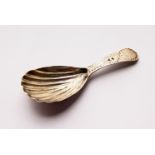 A GEORGE III CADDY SPOON. London 1791. Maker: I.P.