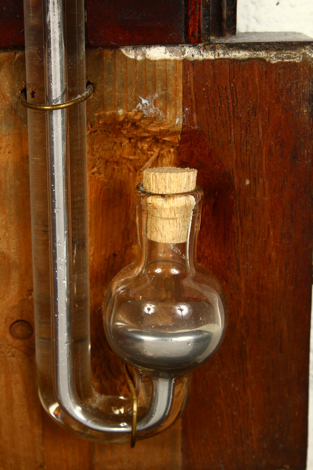 A 19TH CENTURY MAHOGANY STICK BAROMETER, by John Corti. 3ft 2ins high. - Image 8 of 8