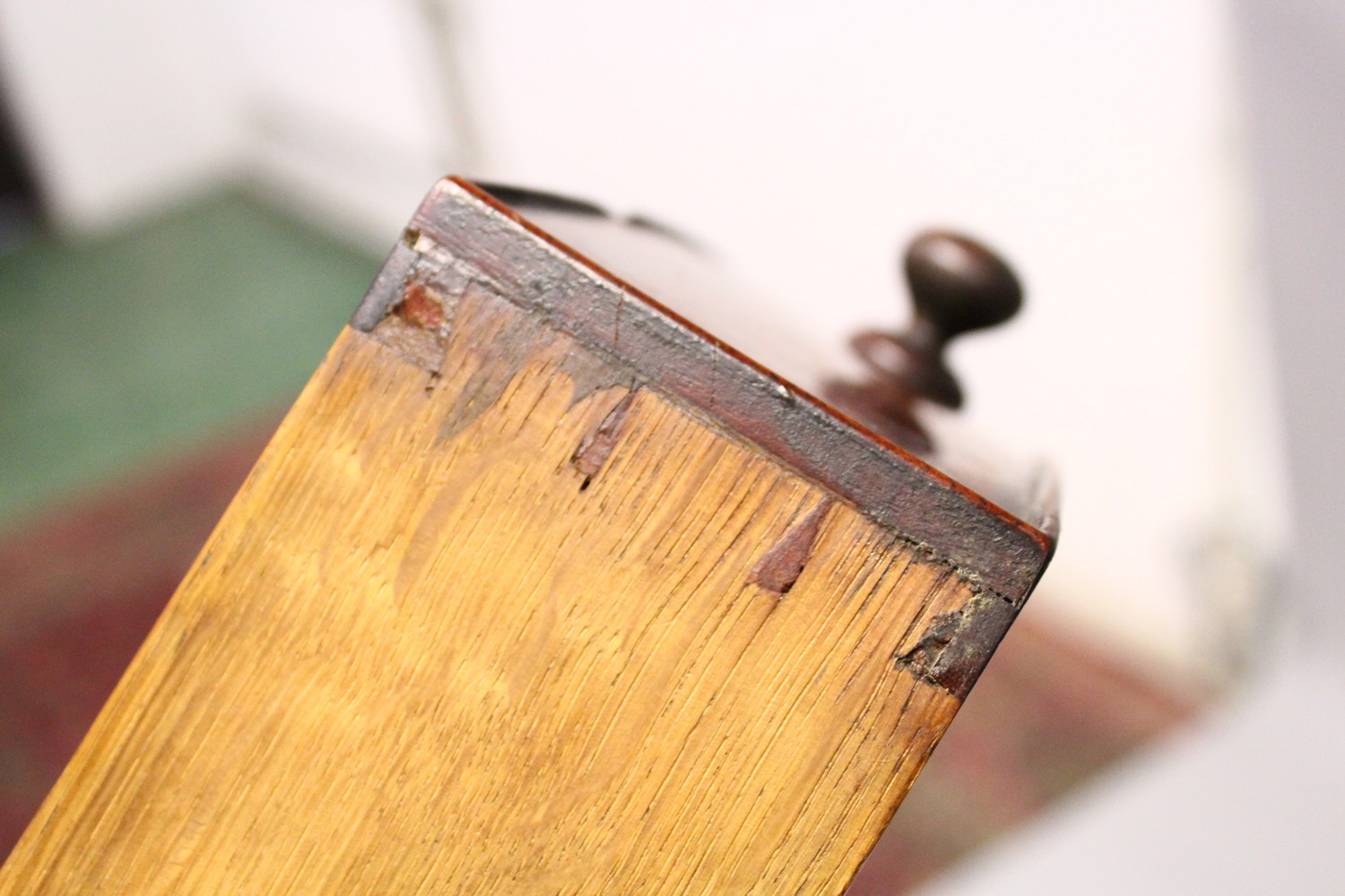 AN EARLY 19TH CENTURY MAHOGANY MINIATURE BOWFRONT CHEST, with two short and three long graduated - Image 7 of 8