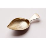 A GEORGE III CADDY SPOON. London 1807. Maker: William Pitt.