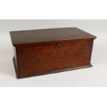 A 19TH CENTURY OAK BIBLE BOX. 16.75ins long.