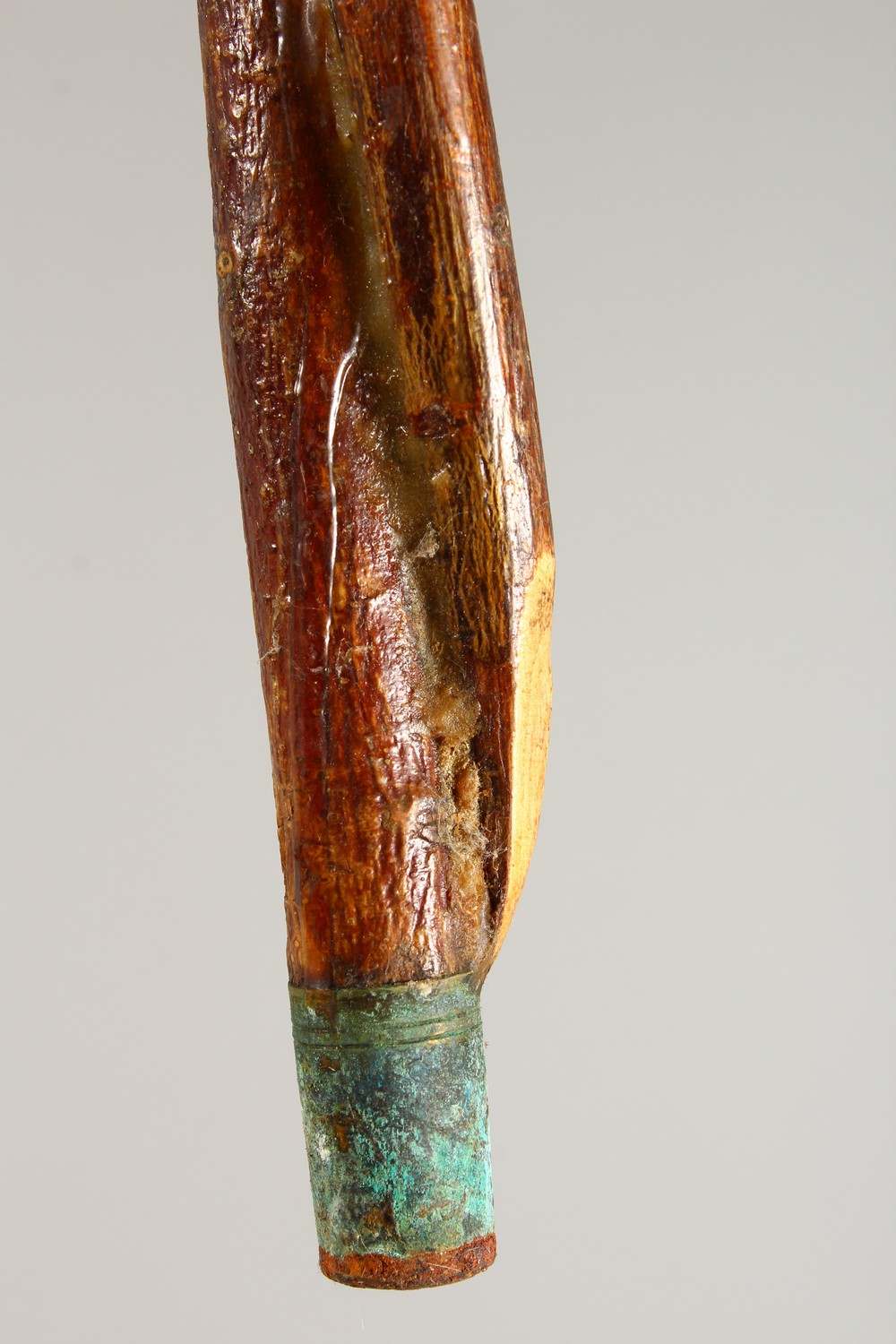 AN ENTWINED WALKING STICK, the handle carved as a pheasant. 55ins long. - Image 10 of 11