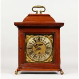 AN 18TH CENTURY ENGLISH SEVEN DIAL BRACKET CLOCK by JOHN TAYLOR, in a later oak case with single