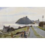 Arthur Rowlands (1904-2000) British. "Criccieth", a Coastal in Scene in Wales, Watercolour,